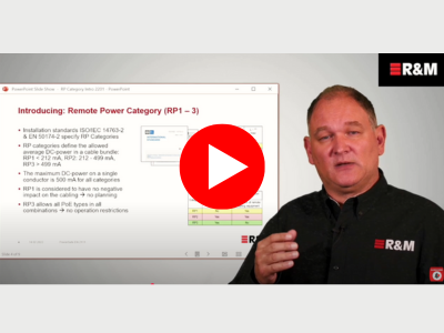 What's the Impact of the new RP Categories for Power over Ethernet Cabling?